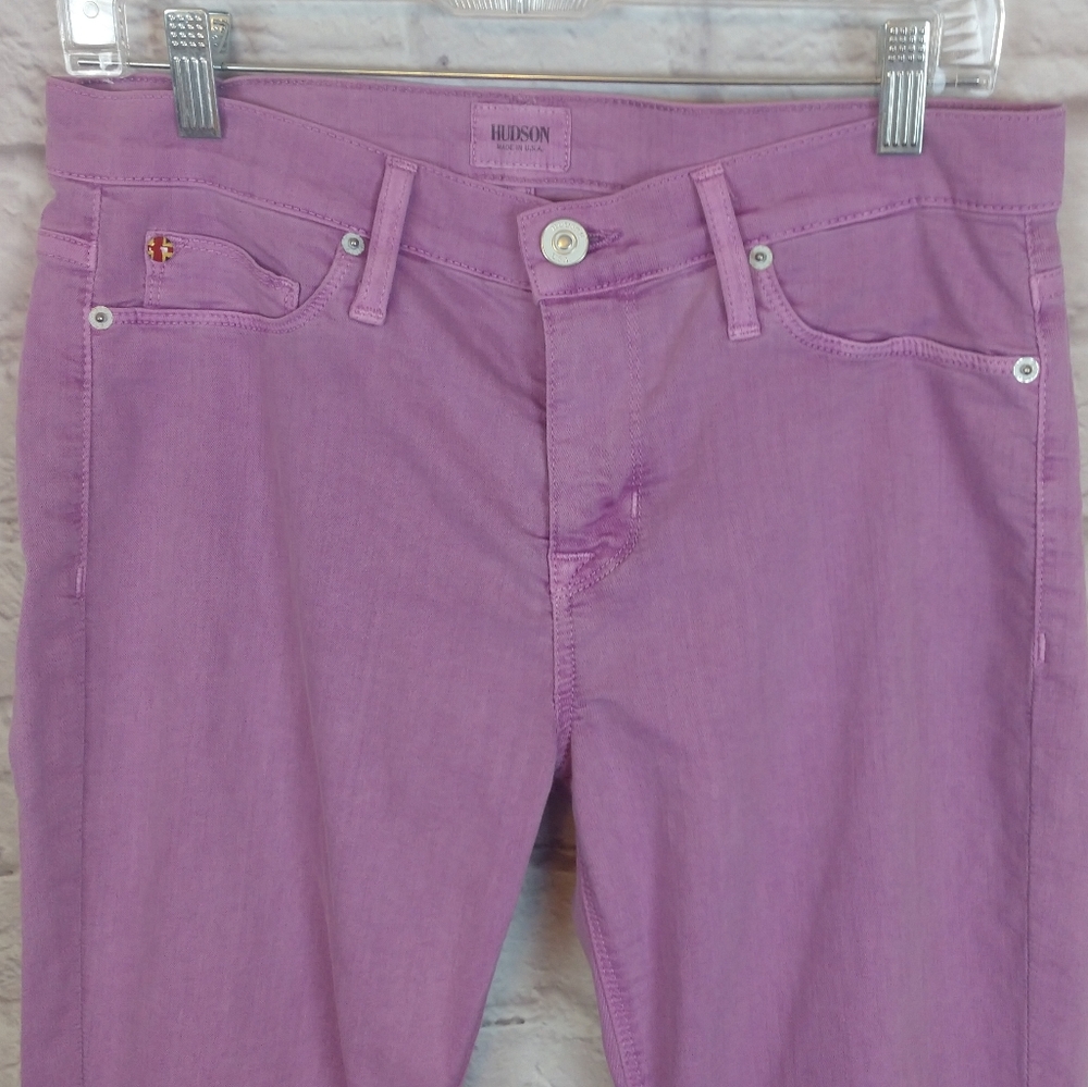 ⬇️$36 Hudson Nico Mid-rise Super Skinny Jeans in Lavender Size 29